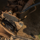 Rear pads clearly in need of a change after driving the length of West Africa